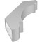 Ekena Millwork 3 1/2-in. W x 18-in. D x 26-in. H Olympic Architectural Grade PVC Knee Brace BRCP035X18X26OLY - alternate 5